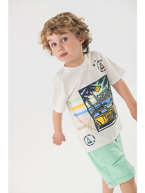 Boboli Surfers Baskılı Erkek Çocuk Tişört