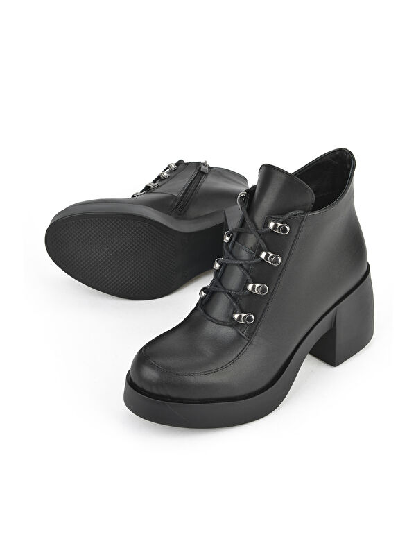 Kadın Hakiki Deri Bot 1531050Z26105354K Siyah - Görsel 5