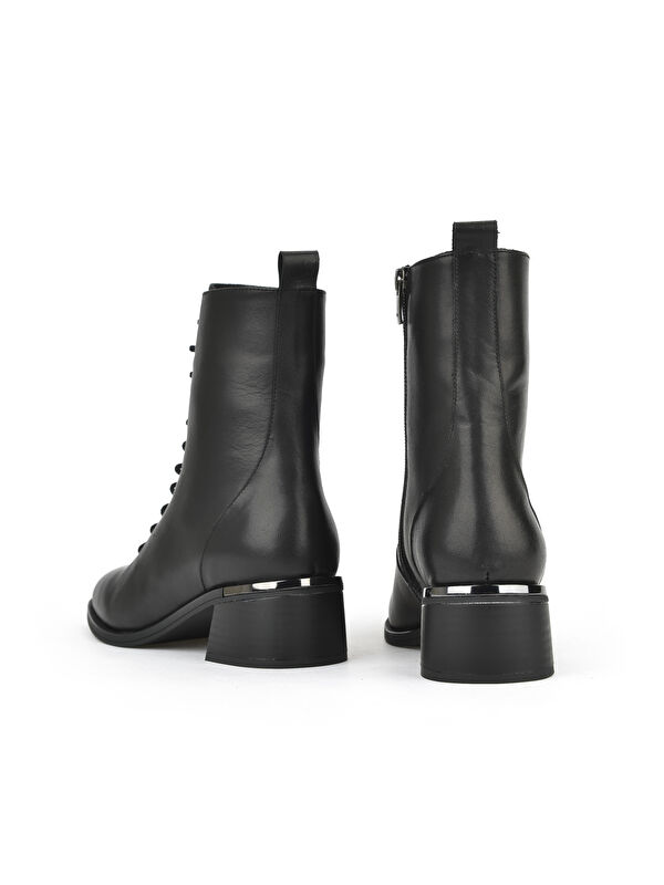 Kadın Hakiki Deri Bot 1531050Z26103551K Siyah - Görsel 4