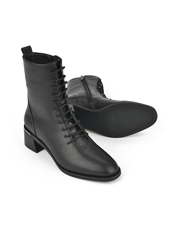 Kadın Hakiki Deri Bot 1531050Z26103551K Siyah - Görsel 5