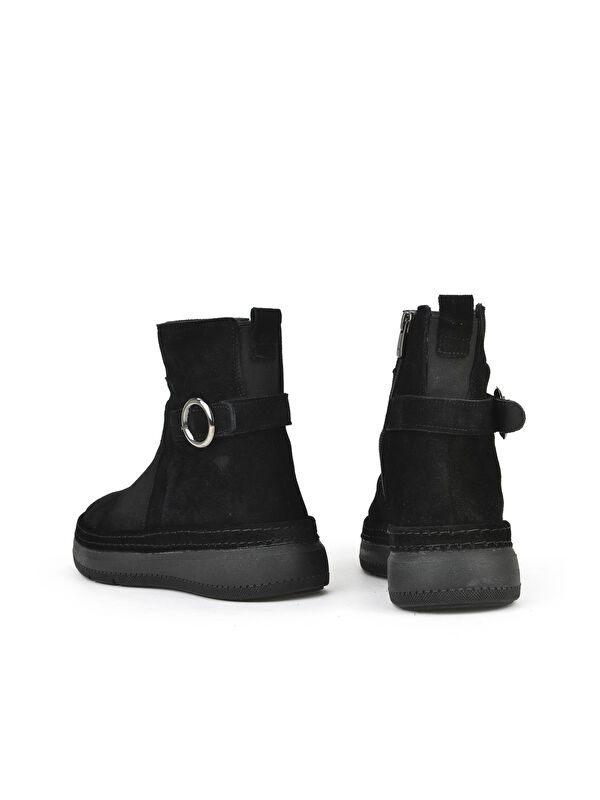 Kadın Hakiki Deri Bot 1531050Z26105252K Siyah - Görsel 4