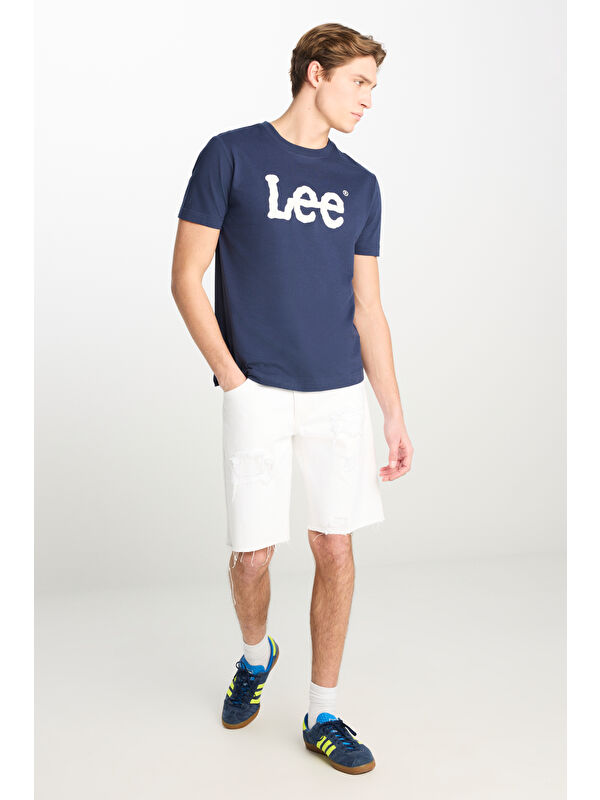 Lee Regular Fit %100 Pamuk Normal Bel Beyaz Jean Şort