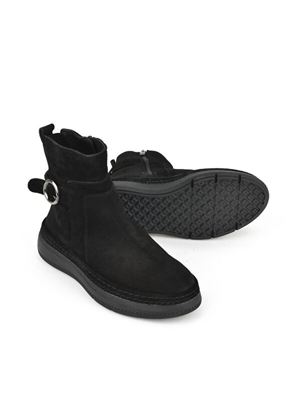 Kadın Hakiki Deri Bot 1531050Z26105252K Siyah - Görsel 5