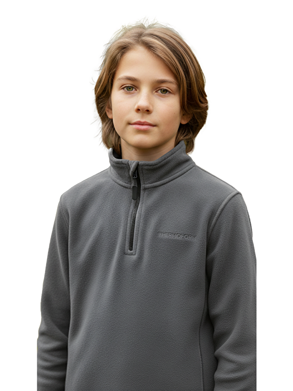 THERMOFORM Polarline Çocuk 1/4 Fermuar Sweatshirt ANTRASiT