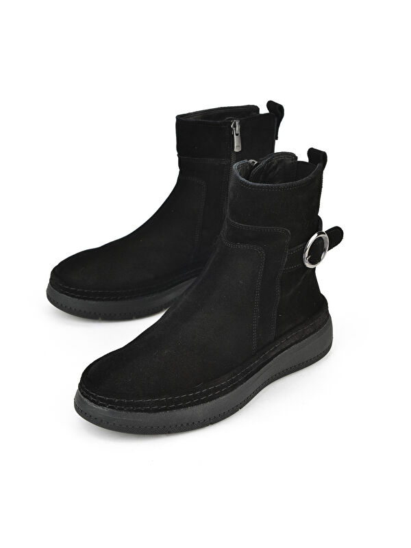 Kadın Hakiki Deri Bot 1531050Z26105252K Siyah - Görsel 6