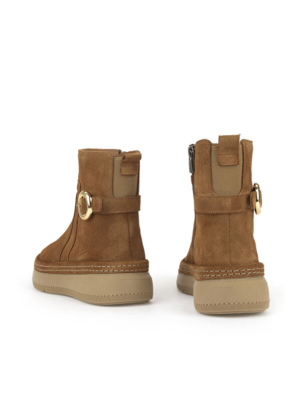 Kadın Hakiki Deri Bot 1531050Z26105252K Taba - Görsel 4