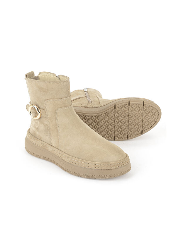 Kadın Hakiki Deri Bot 1531050Z26105252K Bej - Görsel 5