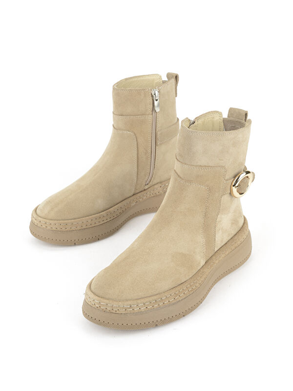 Kadın Hakiki Deri Bot 1531050Z26105252K Bej - Görsel 6