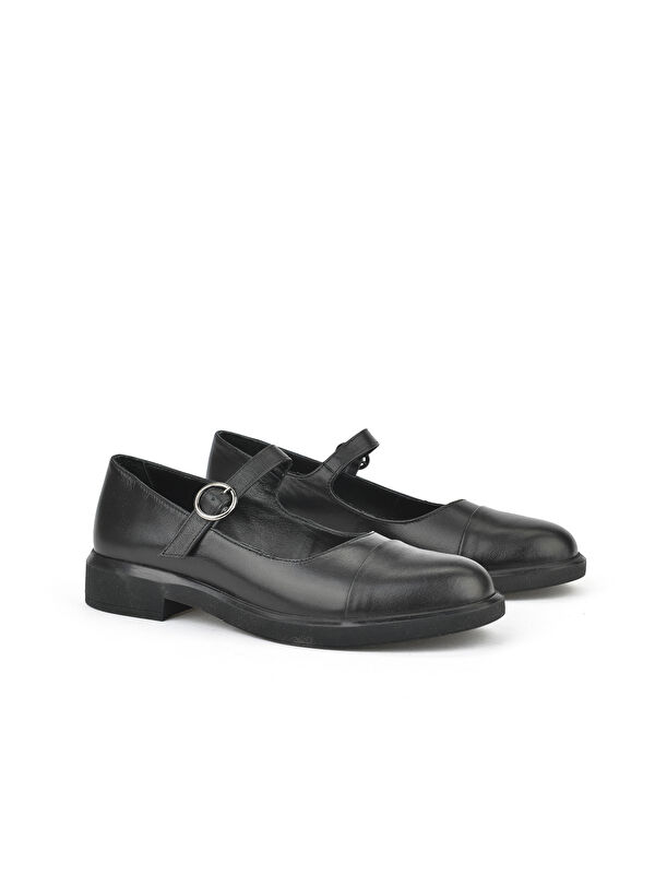 Kadın Hakiki Deri Ayakkabı 1531050Z26103406K Siyah - Görsel 3