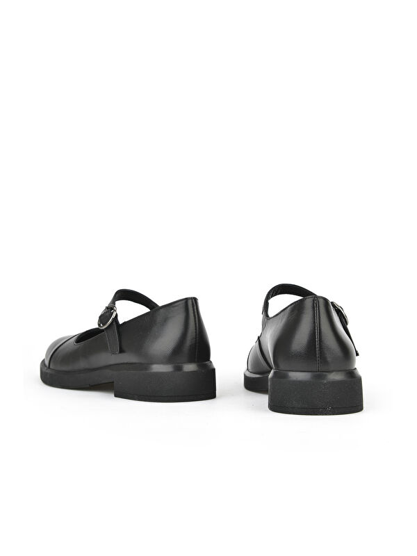 Kadın Hakiki Deri Ayakkabı 1531050Z26103406K Siyah - Görsel 4