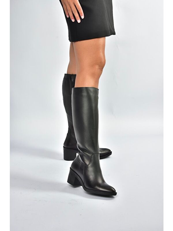 Siyah Kadın Çizme V398763203 - Görsel 4