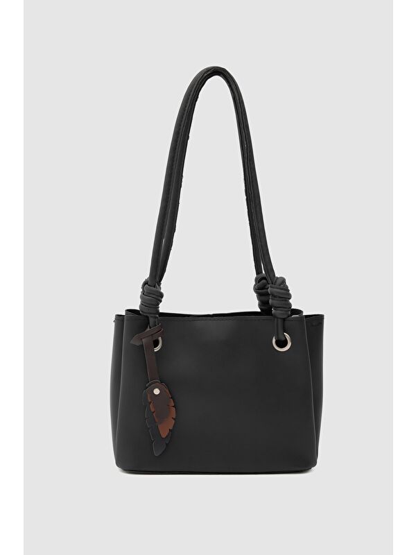 Shulebags Felice Charmlı Omuz Çantası Siyah