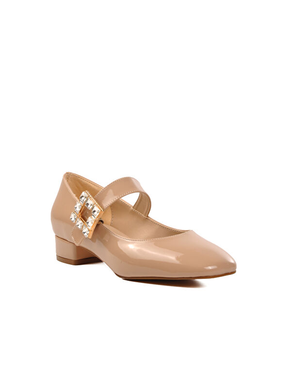 Bej Rugan Kadın Topuklu Ayakkabı 312247 - Görsel 4