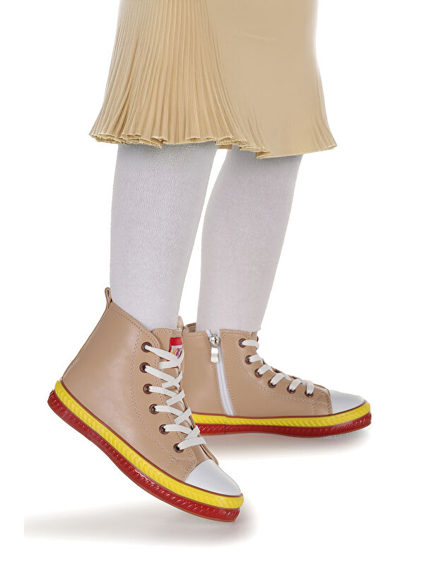 Pant Günlük Bağcıklı Fermuarlı Kız Bebek Spor Ayakkabı - Görsel 4