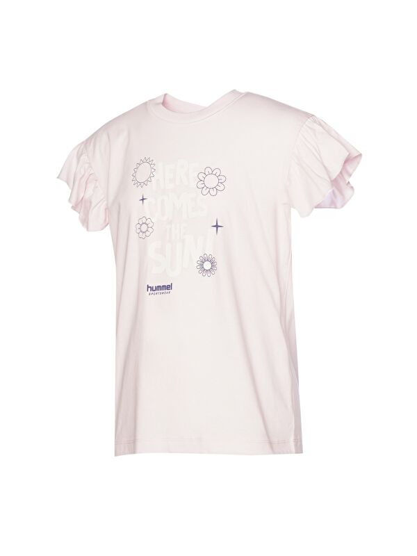 Hummel Angel Kız Çocuk Pembe Yuvarlak Yaka Tişört
