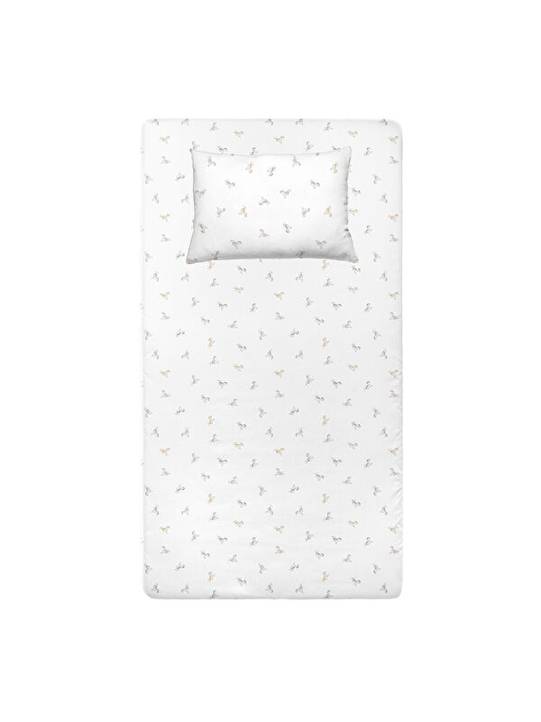 Casadora Baby Astra 100% Pamuk Saten Lastikli Çarşaf Seti-70x140x20 + 35x45 cm