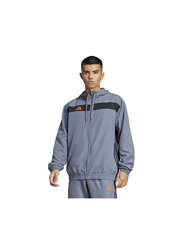 Adidas Tiro Es W Hood Erkek Futbol Antrenman Ceketi JC5437 Renkli