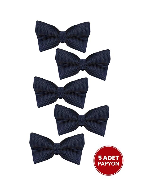 TUDORS 5'Li Paket Armürlü Lacivert Erkek Papyon