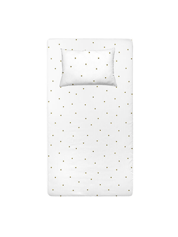 Casadora Baby Happy Bee Allover Saten Çarşaf Seti - 100x200x30+50x70
