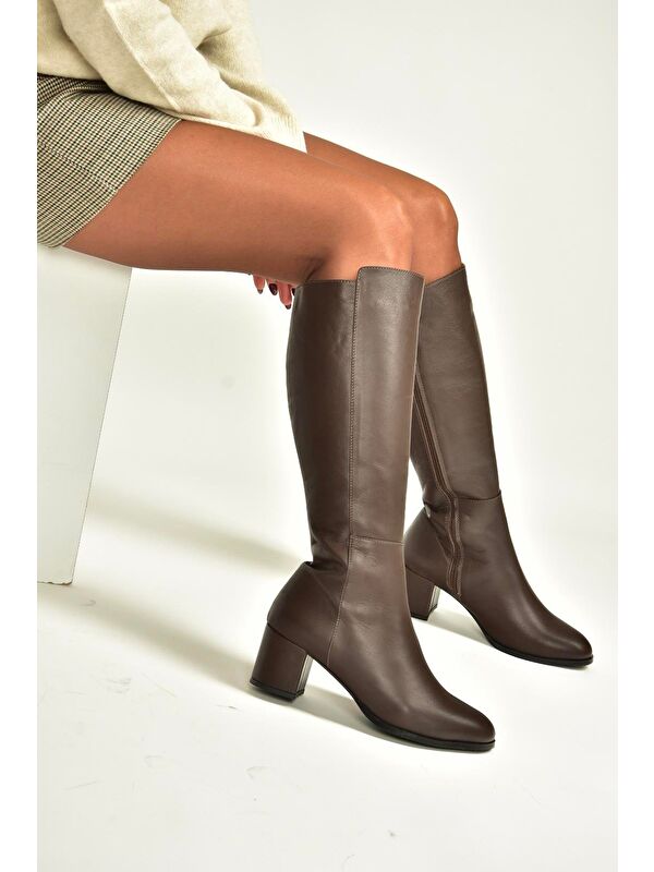 Kahverengi Kadın Çizme V468213103 - Görsel 4