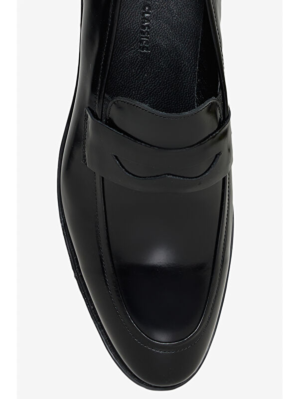 Erkek Siyah %100 Deri Ayakkabı - Görsel 4