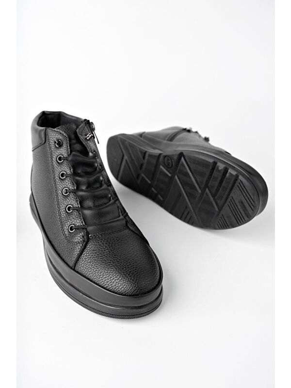 M0226 Erkek Kışlık Bağcıklı Fermuarlı Bot - Görsel 6