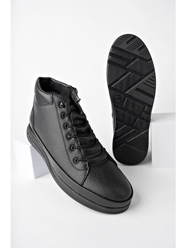 M0226 Erkek Kışlık Bağcıklı Fermuarlı Bot - Görsel 7