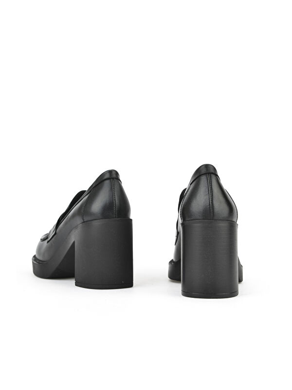 Kadın Hakiki Deri Ayakkabı 1531050Z25101100Y Siyah - Görsel 4