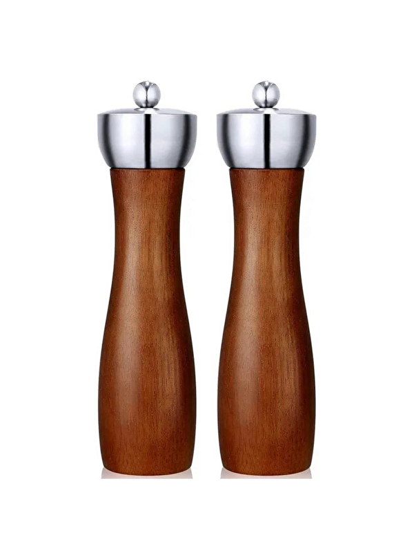 Kitchen Design Lab Akasya Komple Ahşap Baharat Öğütücüsü 21 cm - 2 Adet - 391