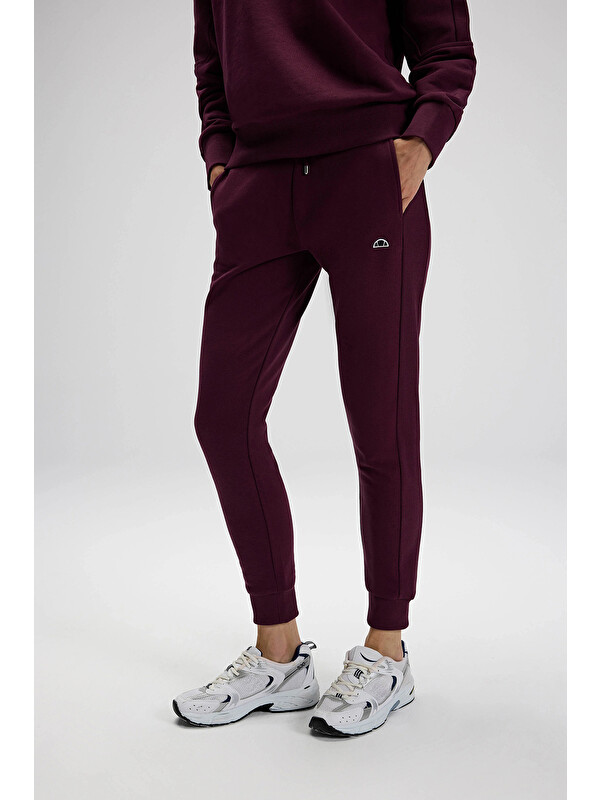 Ellesse Pamuklu Regular Fit Normal Bel Ribanalı Paça Kadın Eşofman Altı EF568-BRD
