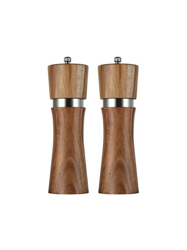 Kitchen Design Lab Ahşap Gövdeli Baharat Öğütücüsü 16 cm - 2 Adet - 392