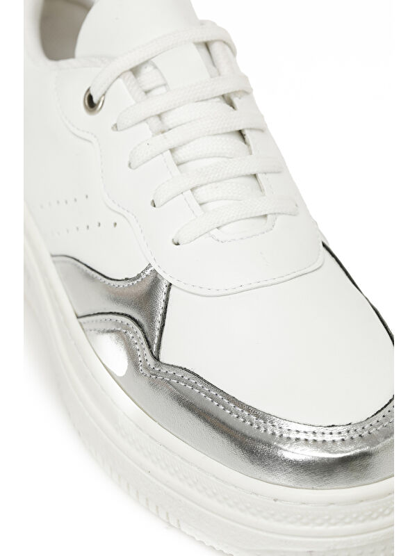 AMAYA 4PR Beyaz Kadın Sneaker - Görsel 8