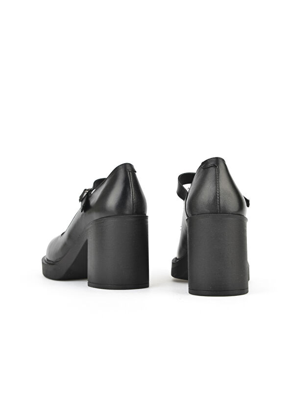 Kadın Hakiki Deri Ayakkabı 1531050Z25101802Y Siyah - Görsel 4