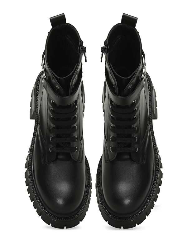 DUTO 4PR Siyah Kadın Rock Bot - Görsel 5