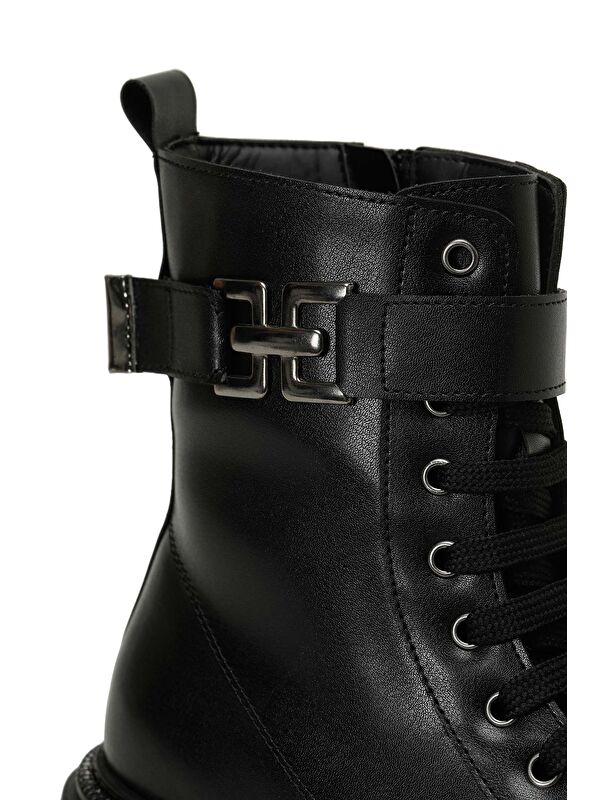 DUTO 4PR Siyah Kadın Rock Bot - Görsel 8