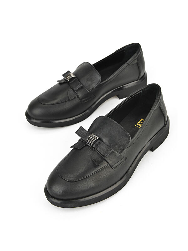 Kadın Hakiki Deri Ayakkabı 1531050Z26103410K Siyah - Görsel 6