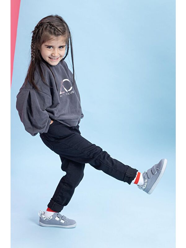 Smart Walker Canvas Play Eco Gri Barefoot Çocuk Ayakkabı - Görsel 5