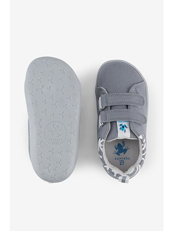 Smart Walker Canvas Play Eco Gri Barefoot Çocuk Ayakkabı - Görsel 8