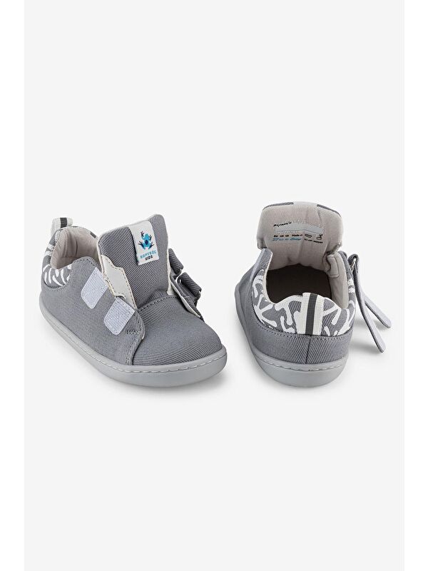 Smart Walker Canvas Play Eco Gri Barefoot Çocuk Ayakkabı - Görsel 10