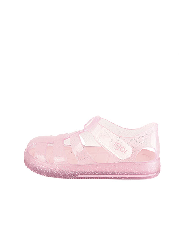Igor Kız Bebek Sandalet S10265 STAR GLITTER 049-Cr. Purpurina rosaL 20-23