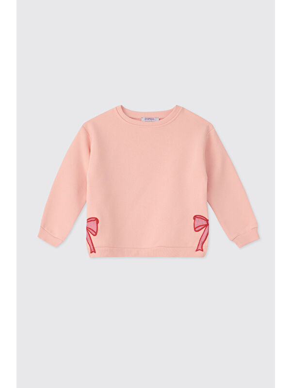Panço Kız Bebek Pudra Sweatshirt