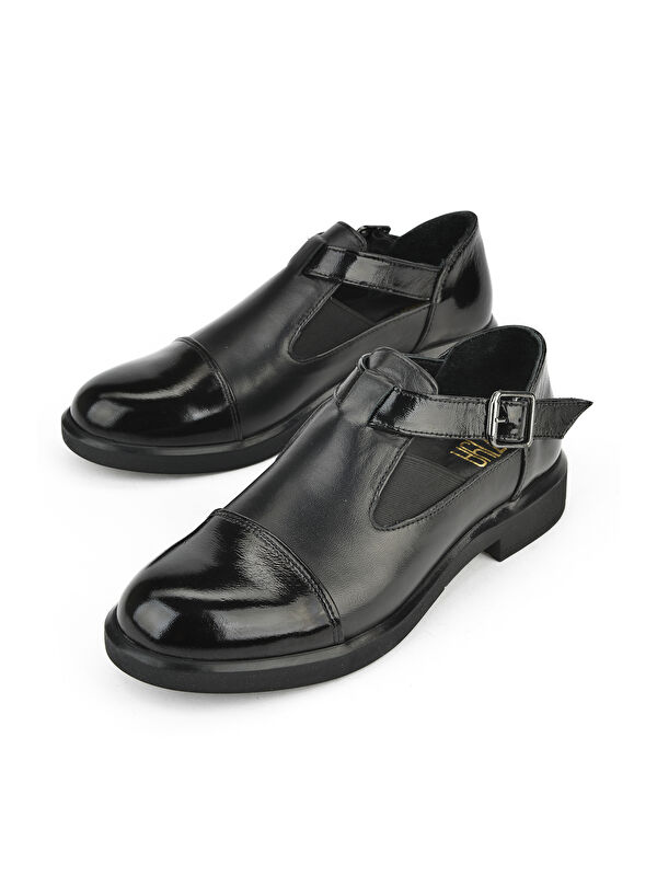 Kadın Hakiki Deri Ayakkabı 1531050Z26103402K Siyah - Görsel 6