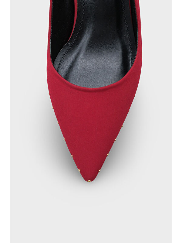 Capone Outfitters Siyah Capone Outfitters Anny Sivri Burunlu Metal Aksesuarlı Metal Topuklu Stiletto