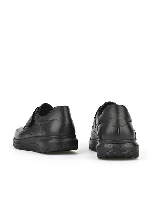 Erkek Hakiki Deri Konfor Ayakkabı 153123Z19003 Siyah - Görsel 4