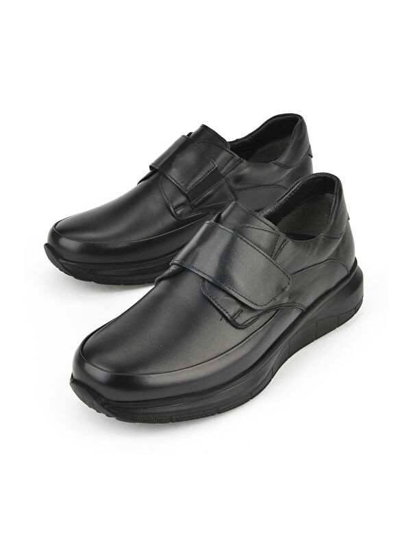 Erkek Hakiki Deri Konfor Ayakkabı 153123Z19003 Siyah - Görsel 6