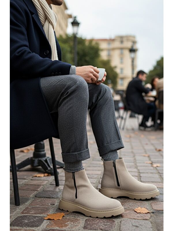 Chelsea Çift Fermuarlı Erkek Kışlık Bot - Görsel 6