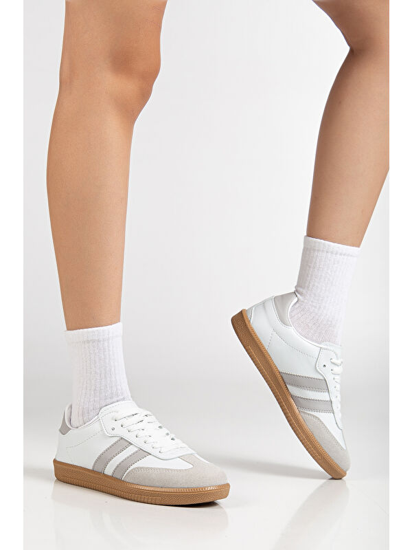 Sanbo Günlük Ortopedik Kadın Sneaker Spor Ayakkabı - Görsel 2