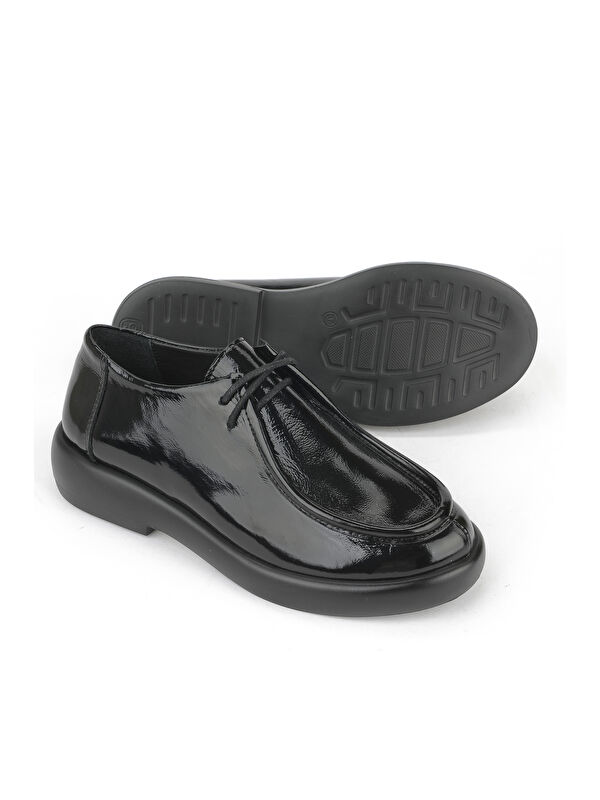 Kadın Hakiki Deri Ayakkabı 1531050Z26102308K2 Siyah - Görsel 5