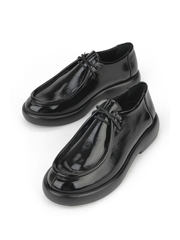 Kadın Hakiki Deri Ayakkabı 1531050Z26102308K2 Siyah - Görsel 6