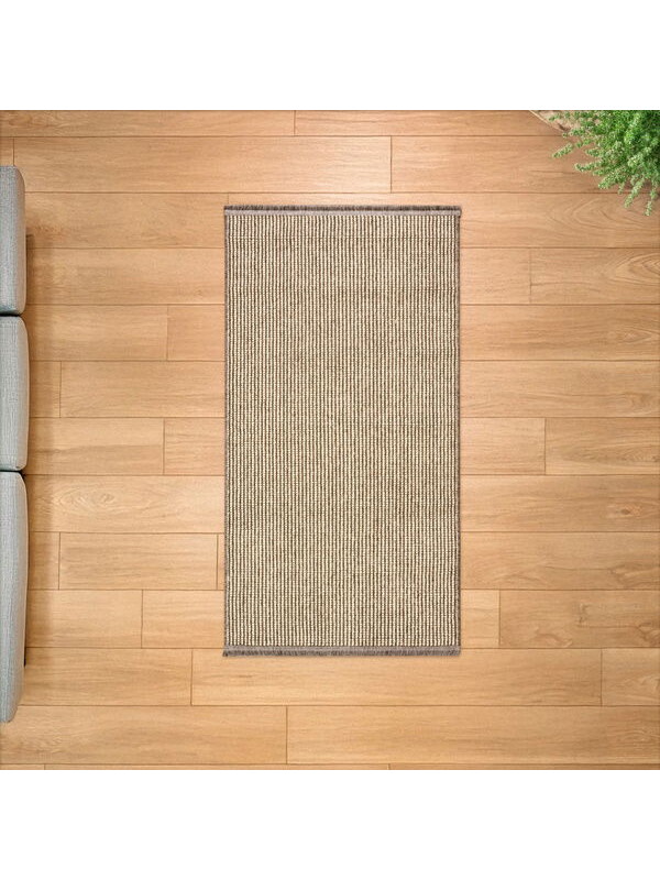 Evidea Soft Otantik Dekoratif Halı - Gri - 80x150 cm